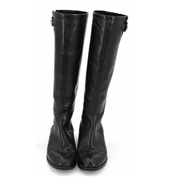 ralph lauren tall black boots